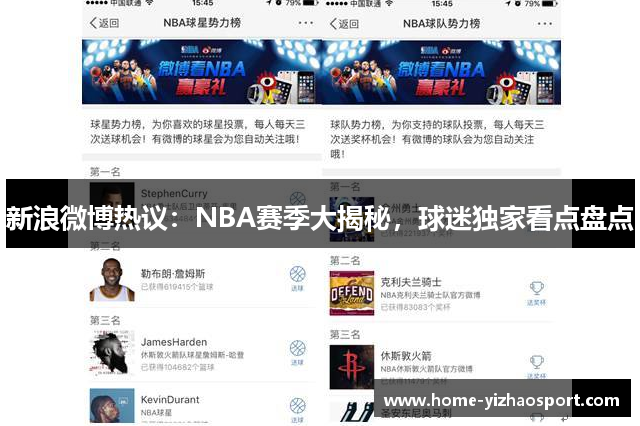 新浪微博热议：NBA赛季大揭秘，球迷独家看点盘点